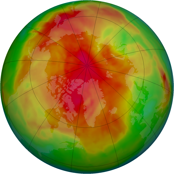 Arctic ozone map for 10 April 2015